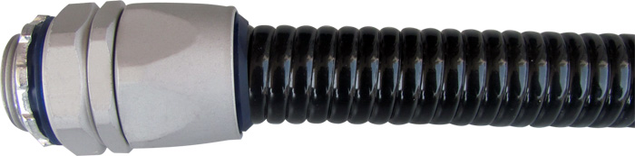 Heavy Series PVC Coated Flexible Metal Conduit with Heavy Series Swivel Metal Fittings