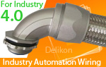 Delikon flexible conduit and fittings provides solid and reliable connection solutions for automation and Industry 4.0