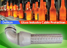 Heavy Series Over Braided Flexible Conduit For Glass Industry Equipment Wiring