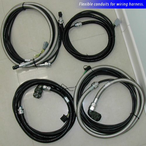 Flexible conduits for wiring harness