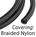 Nylon braided rubber hose