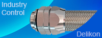 Delikon EMI RFI Shielding Over Braided Corrugated Nylon Flexible Conduit and Shield Termination Heavy Series Connector can withstand chemical, thermal and mechanical stresses associated with torsion, bending, flexibility, abrasion, and are resistant to notches, oil and weld spatter, and also provide EMI RFI Shielding solution for control, data, motor and sensor cables for various applications.